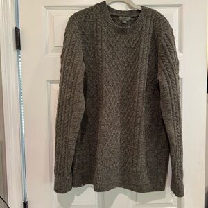 Barefoot Dreams CozyChic Aran Pullover in Olive Multi